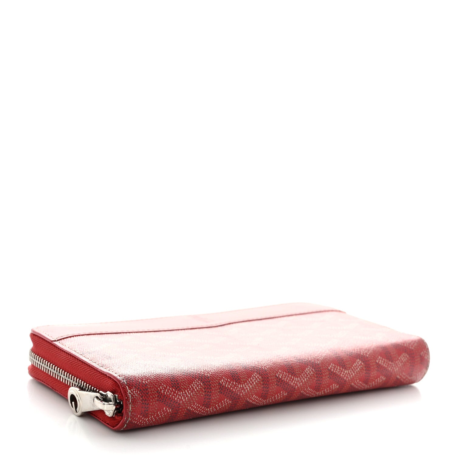 Goyard Goyardine Matignon Zip Around GM Wallet Red 4 of 10