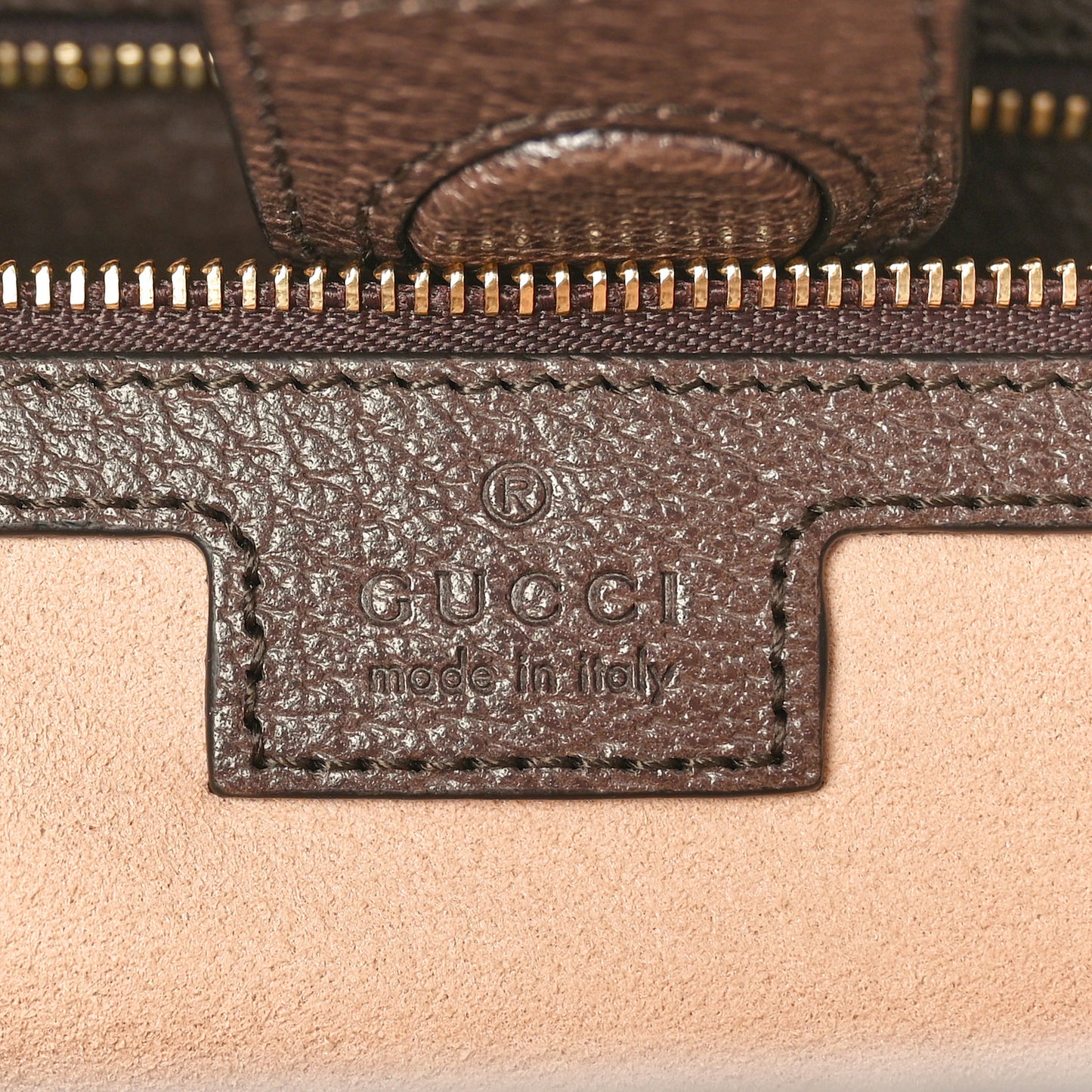 GG Supreme Monogram Medium Ophidia Shopping Tote Brown