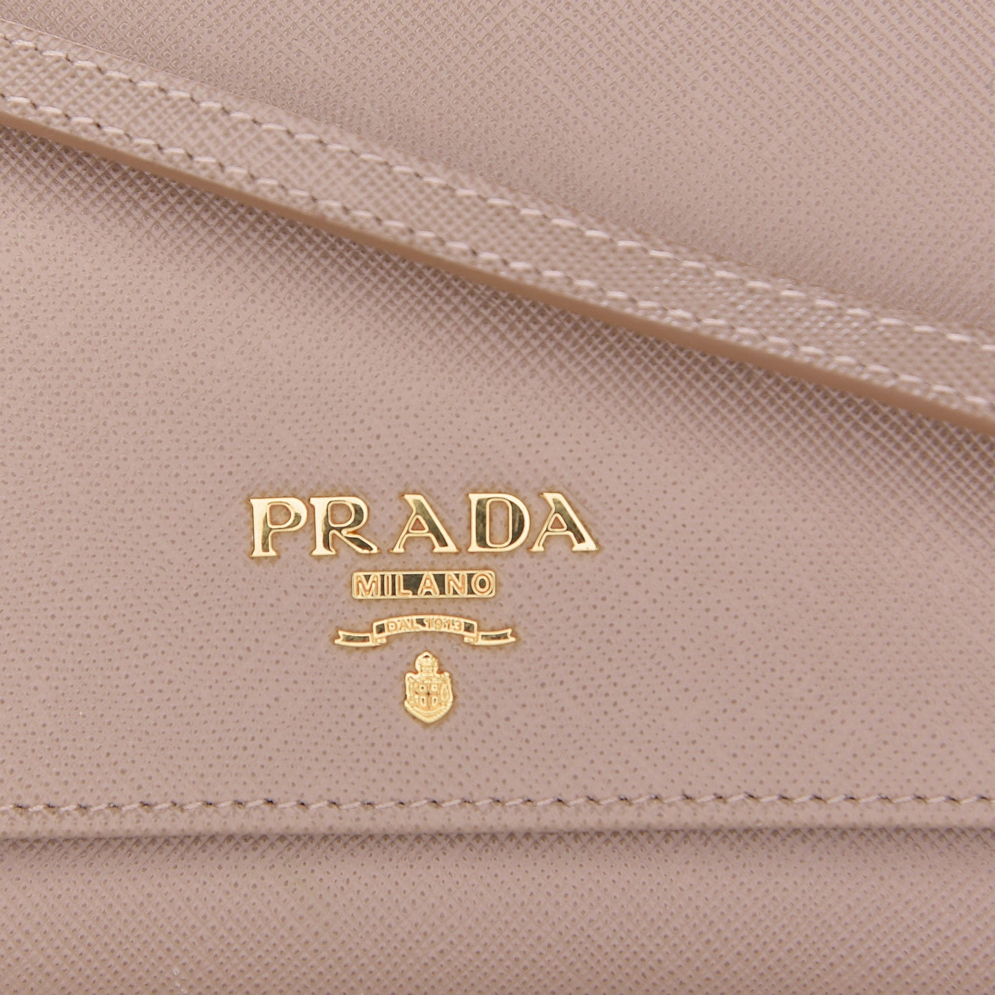 Saffiano Metal Flap Wallet with Strap Cammeo