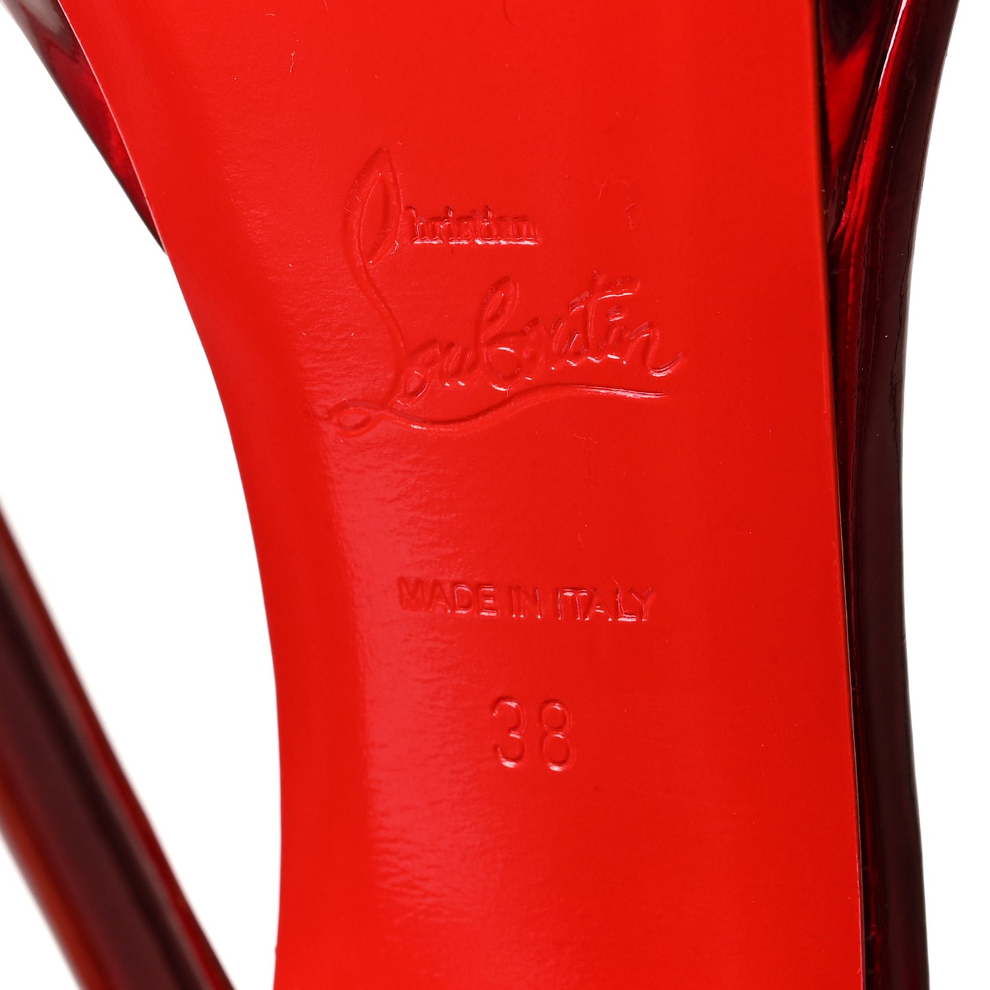 Patent Psychic Loubi Queen Alta 150 Platform Sandals 38 Loubi