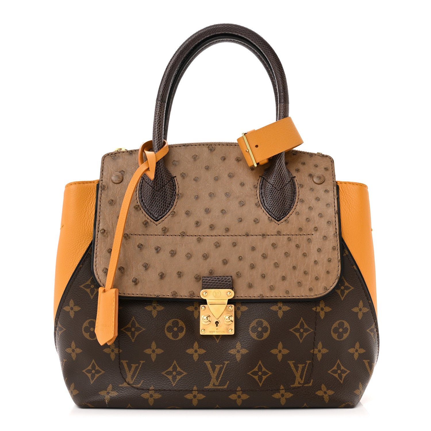 Louis Vuitton Monogram Ostrich Lizard Majestueux PM Yellow 1 of 13
