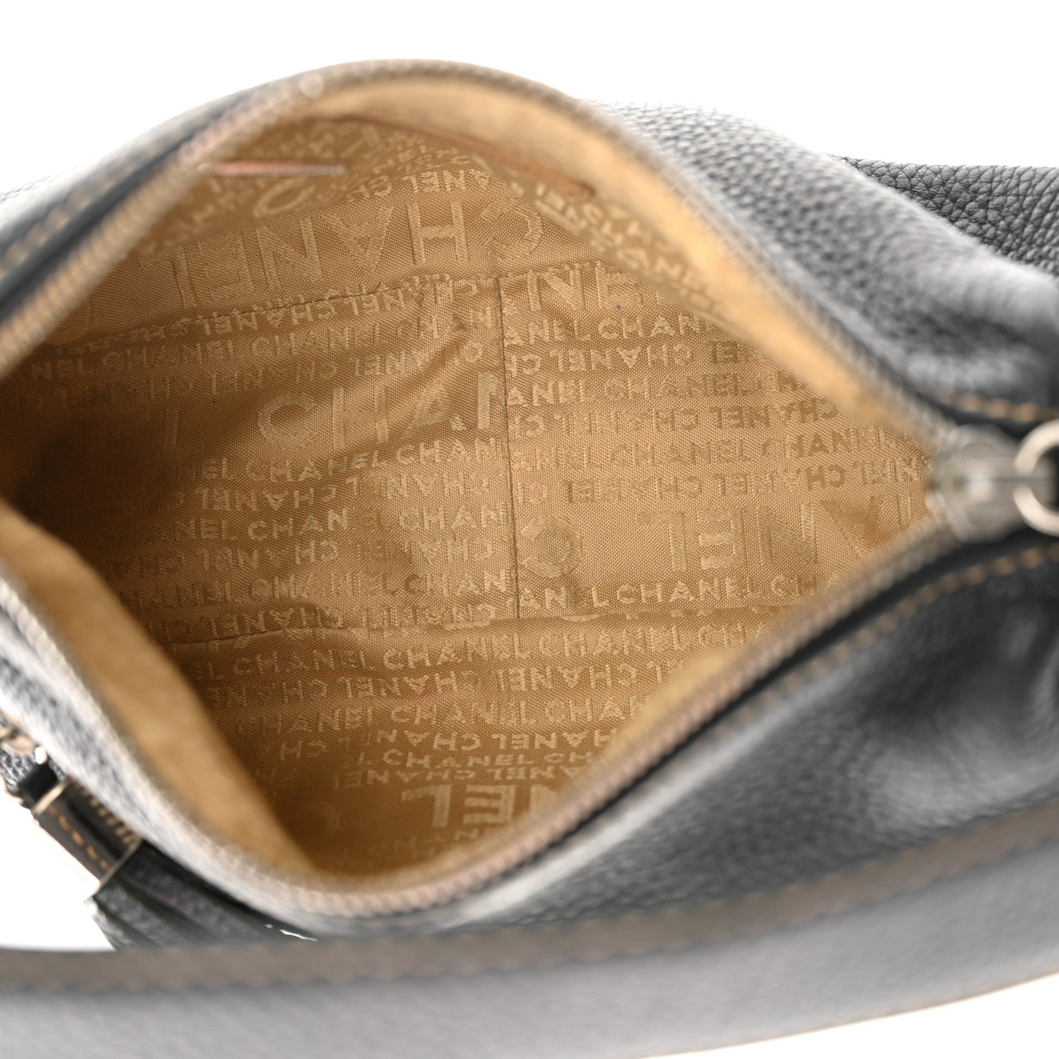Chanel Grained Calfskin Tassel Shoulder Bag Black 5 of 13