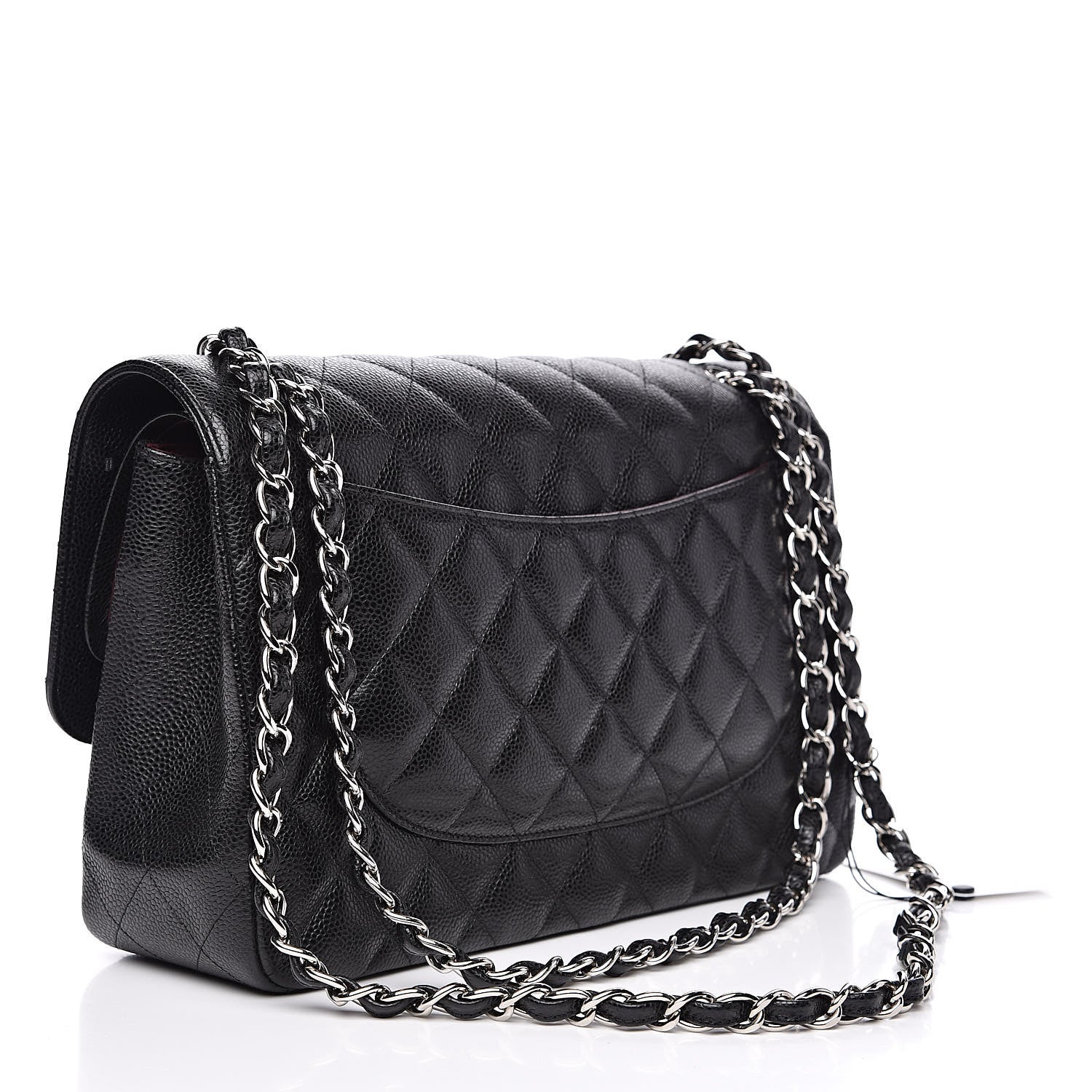 Chanel Caviar Quilted Jumbo Double Flap Black 3 of 12
