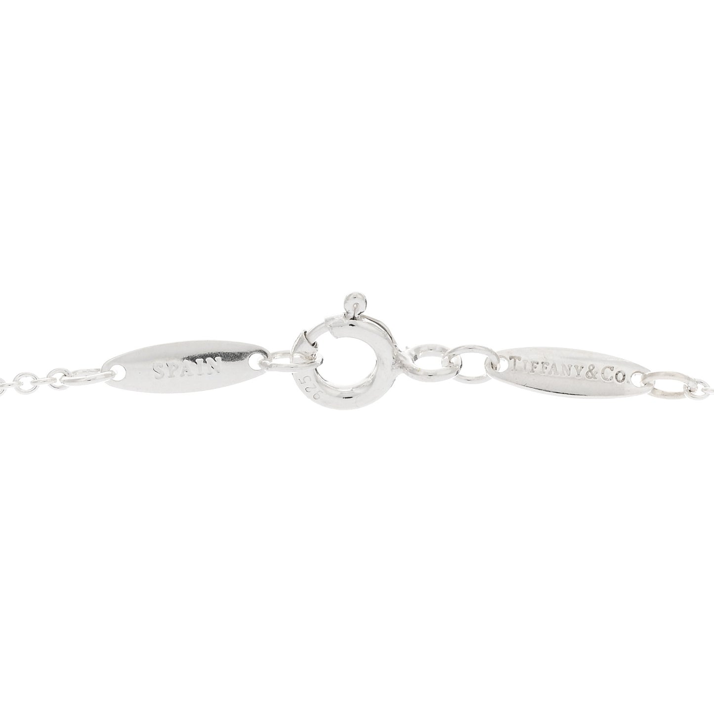 Sterling Silver 12mm Elsa Peretti Bean Pendant Necklace