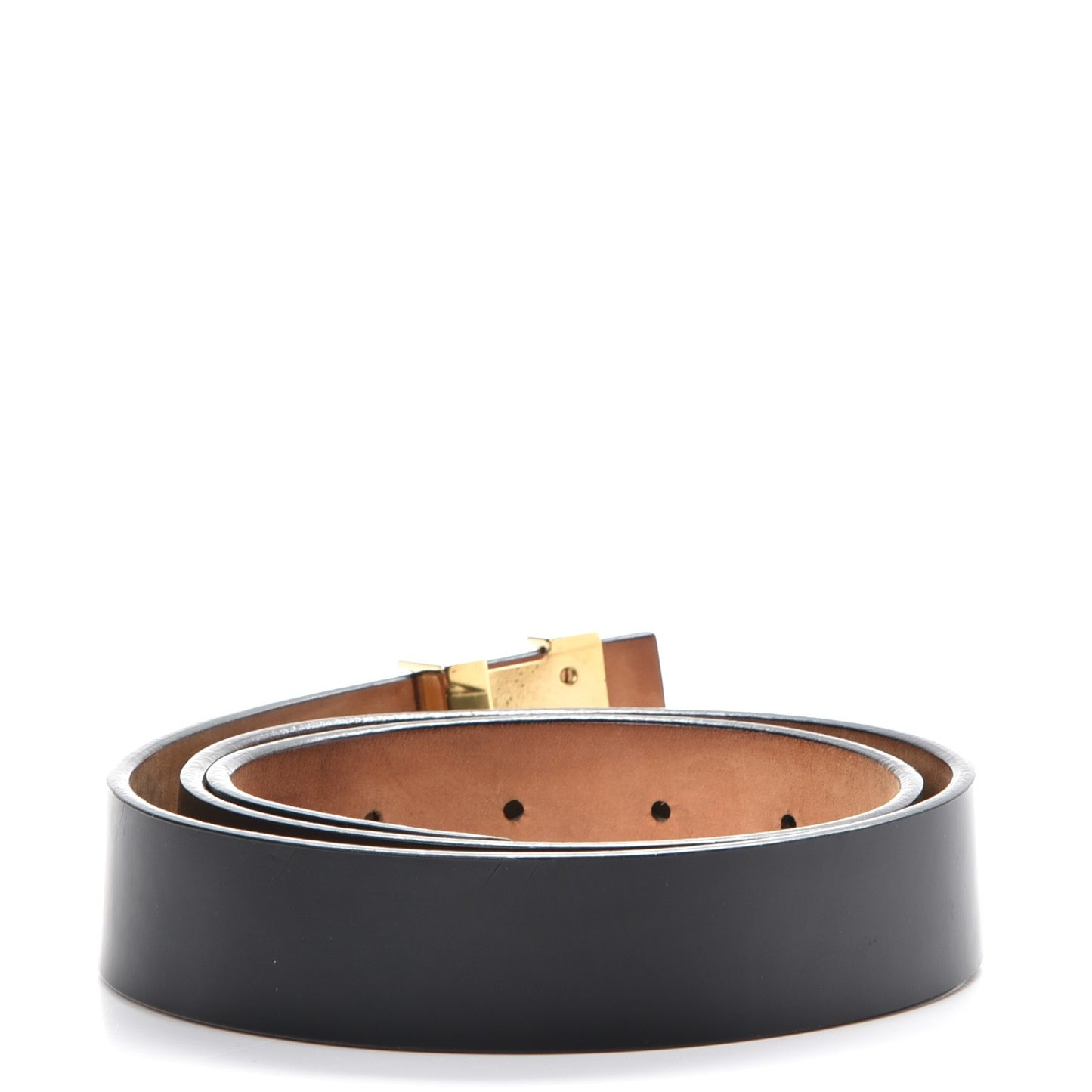 Calfskin 30mm LV Initiales Belt 80 32 Black