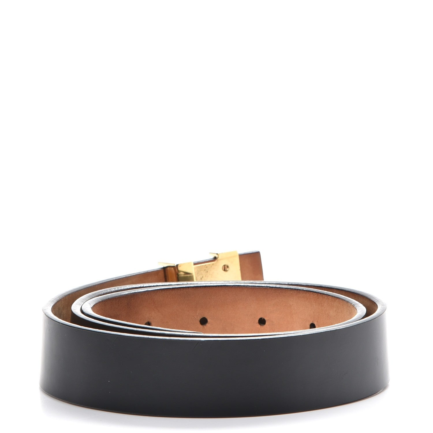 Louis Vuitton Calfskin 30mm LV Initiales Belt 80 32 Black 3 of 9