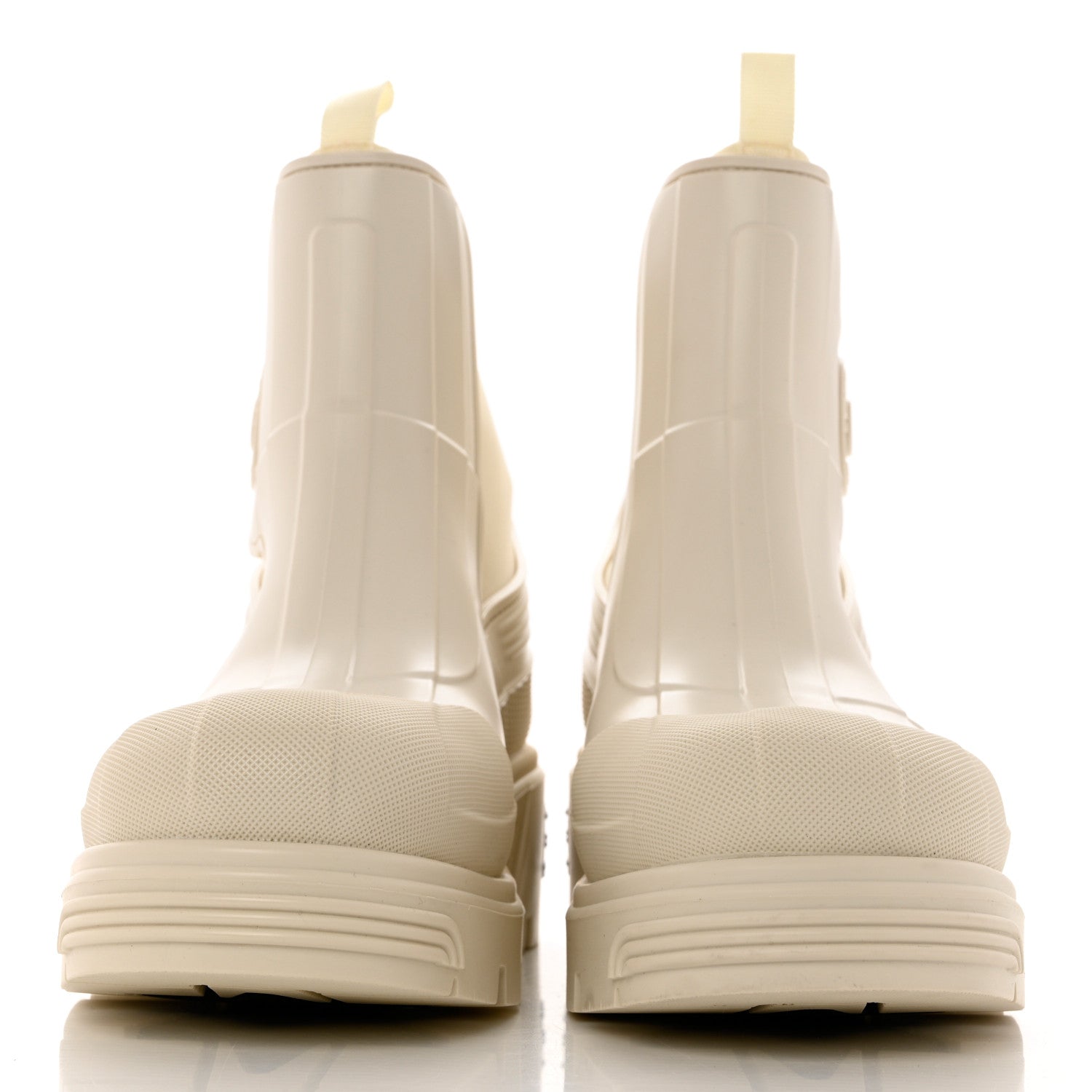 Christian Dior Neoprene Rubber Dior Genesis 30mm Ankle Boots 41 Off White 2 of 9