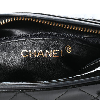 Chanel Patent Tassel Quilted Shoulder Bag Black 6 of 10