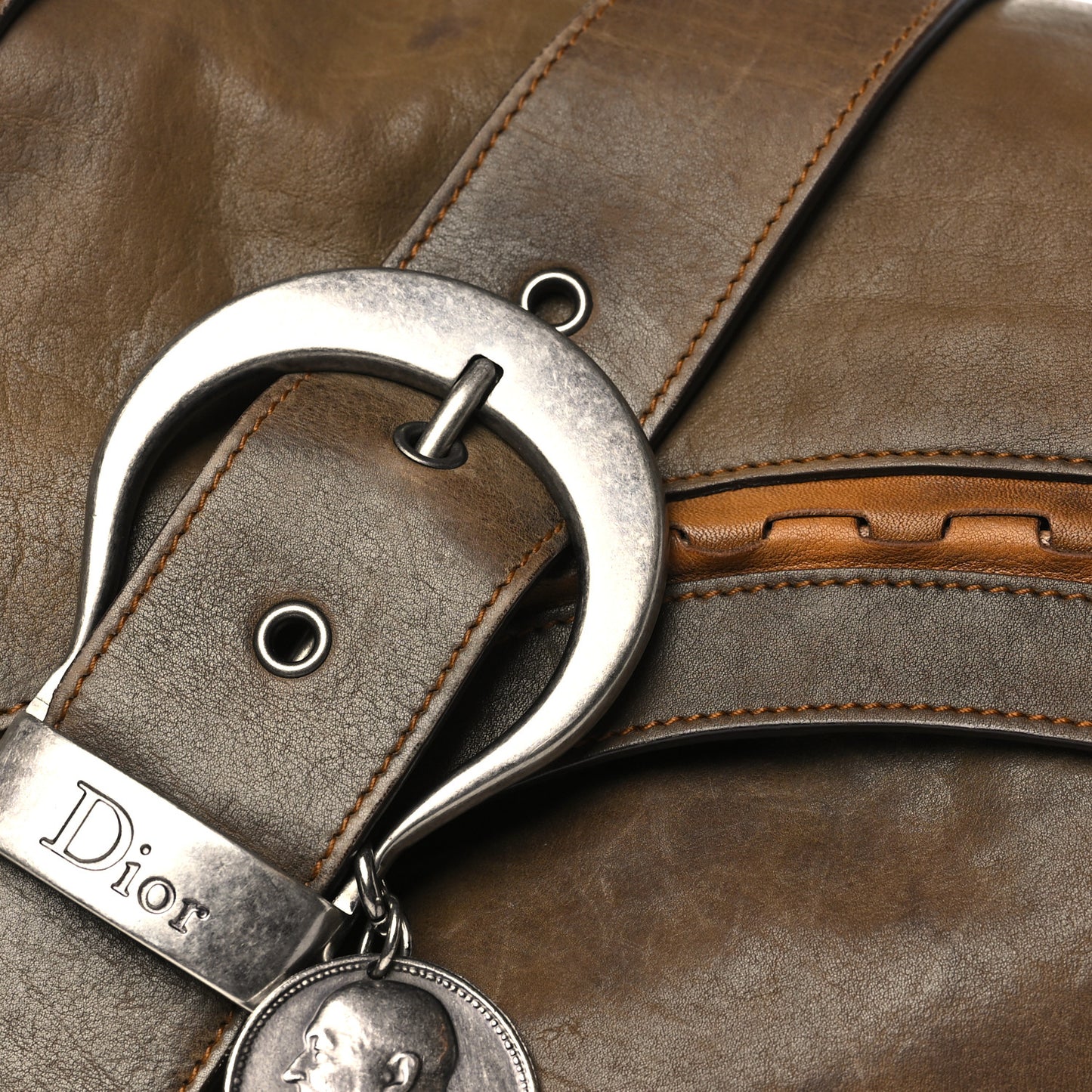 Calfskin Gaucho Double Saddle Bag Brown