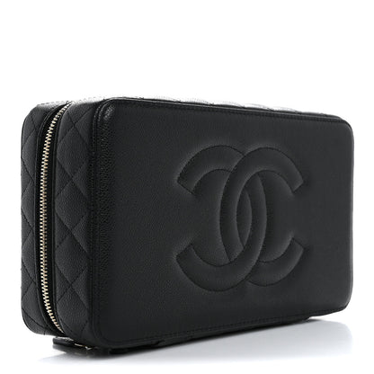 Chanel Caviar Large Jewelry Box Black 4 of 8