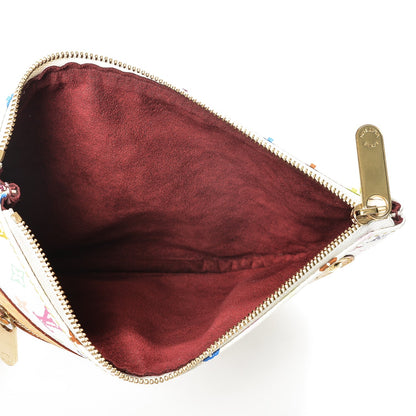 Louis Vuitton Monogram Multicolor Pochette Plate GM White 5 of 6