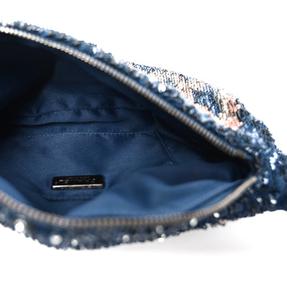 Chanel Sequin Coco Cuba Waist Bag Fanny Pack Blue Pink 8 of 19