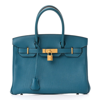 Hermes Togo Birkin 30 Bleu Izmir 1 of 20