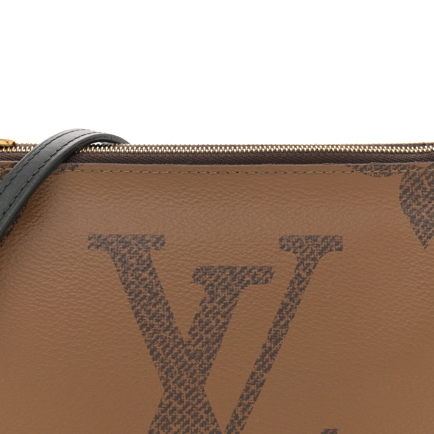 Reverse Monogram Giant Double Zip Pochette