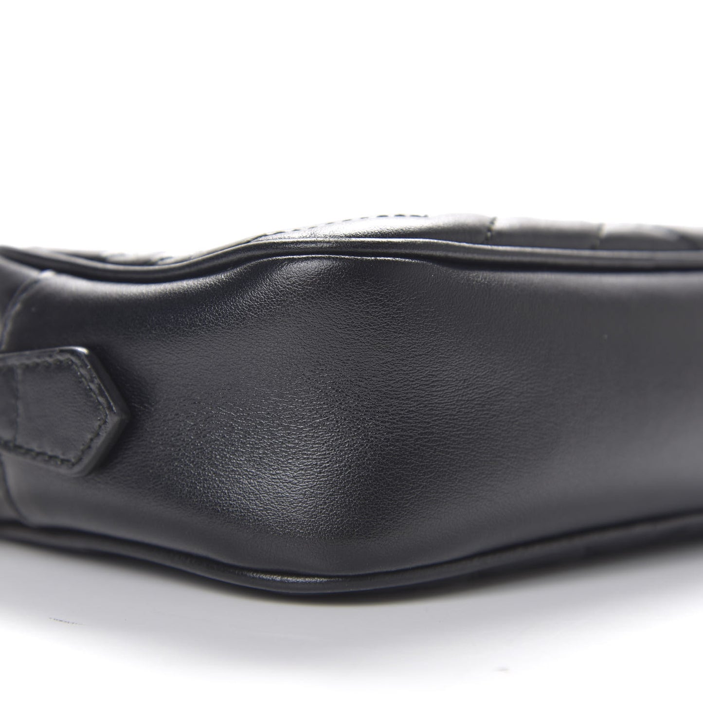 Calfskin Matelasse Mini GG Marmont Chain Shoulder Bag Black