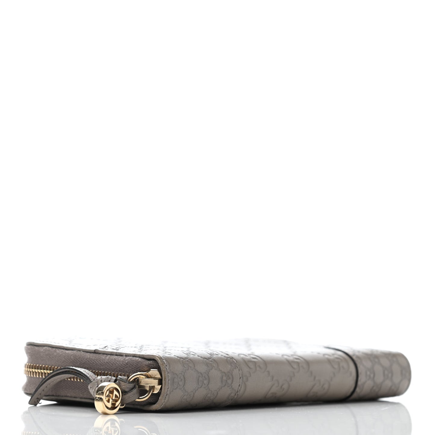 Guccissima Signature Microguccissima Bree Zip Around Wallet Storm Grey