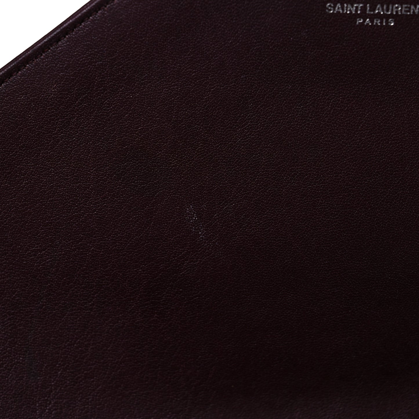 Sheepskin Matelasse Chevron Large Monogram Satchel Amaranto