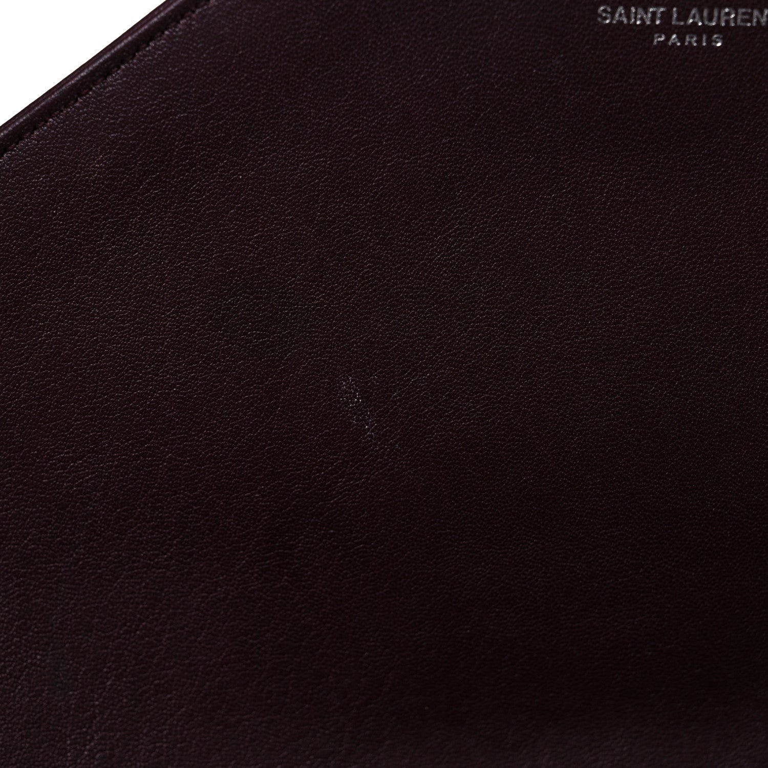Saint Laurent Sheepskin Matelasse Chevron Large Monogram Satchel Amaranto 17 of 24