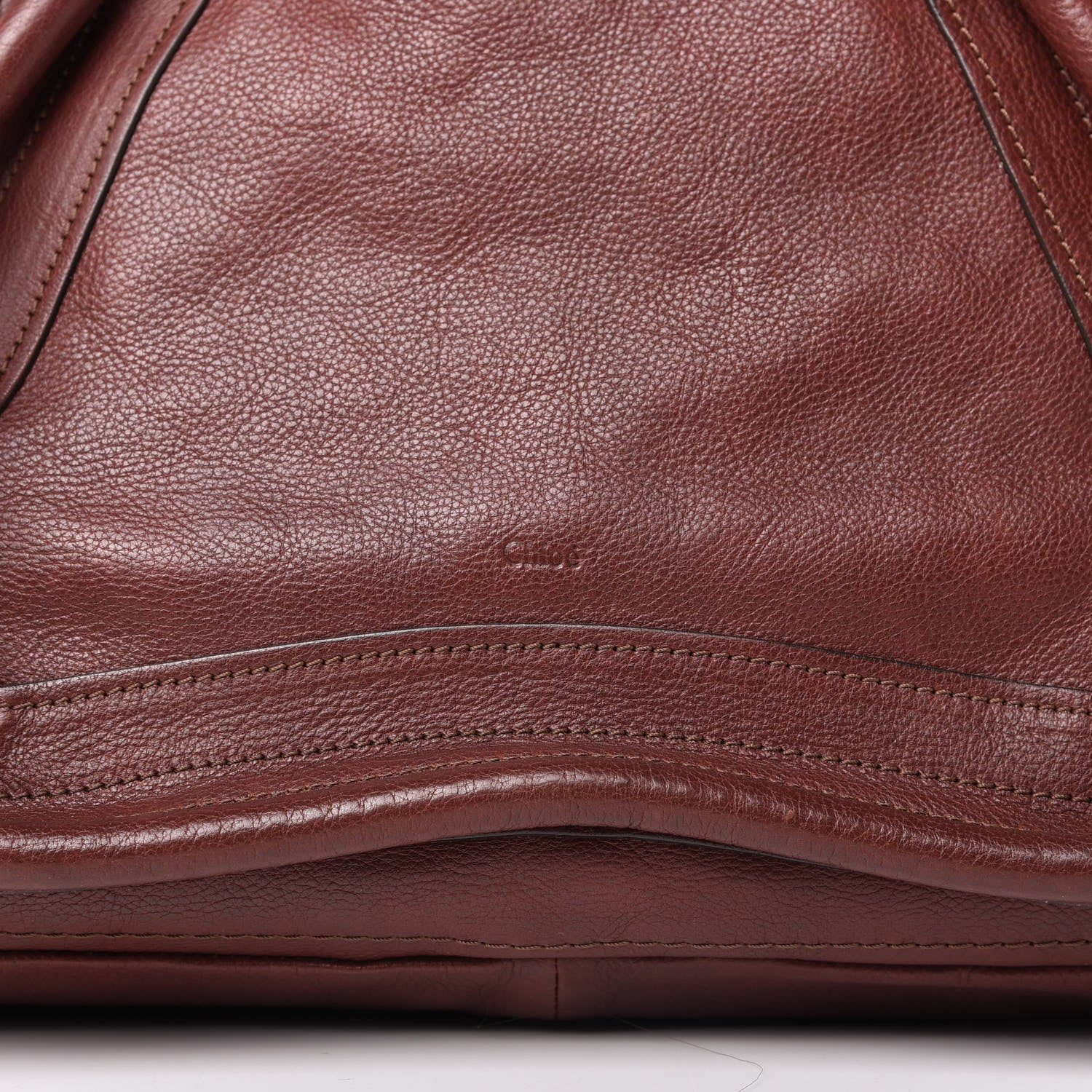 Chloe Calfskin Medium Paraty Burgundy 10 of 12
