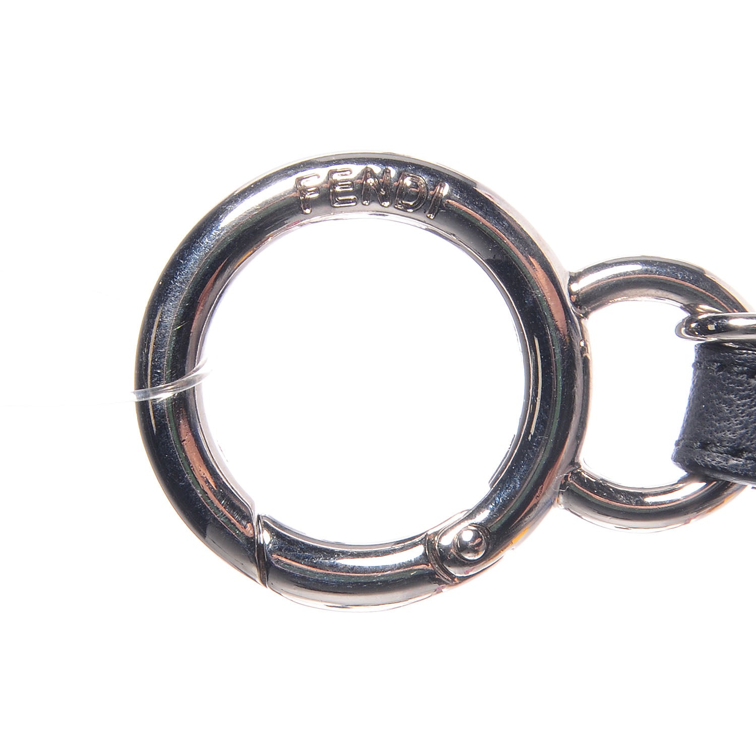 Fendi Mink Fox Rabbit Fur Crystal Glamoroso Monster Bag Charm Black Blue Grey 5 of 5