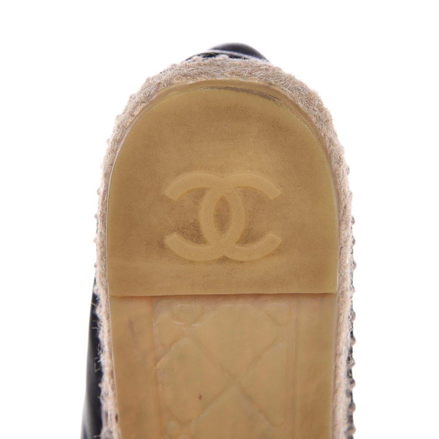 Chanel Lambskin CC Espadrilles 39 Black 7 of 11