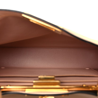 Fendi Vitello Seta Shiny Nappa Medium Peekaboo I SEE U Satchel Miele Scuro Light Rose 6 of 9