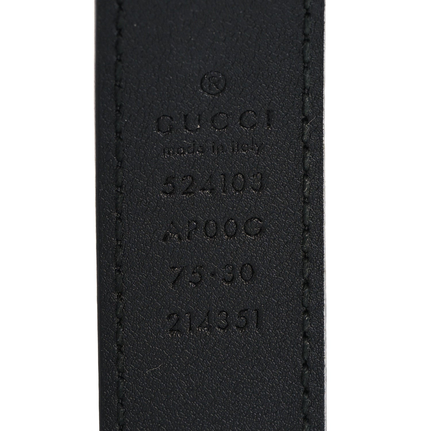 Gucci Moon Calfskin Torchon Double G 25mm Belt 75 30 Black 3 of 5