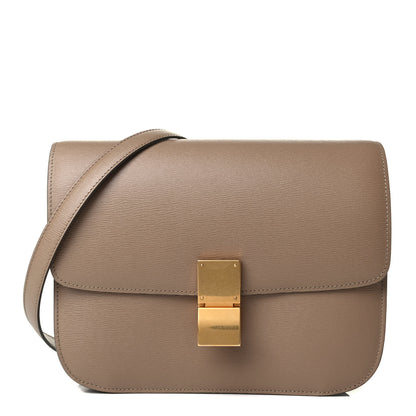 Celine Liege Calfskin Medium Classic Box Flap Bag Taupe 1 of 5
