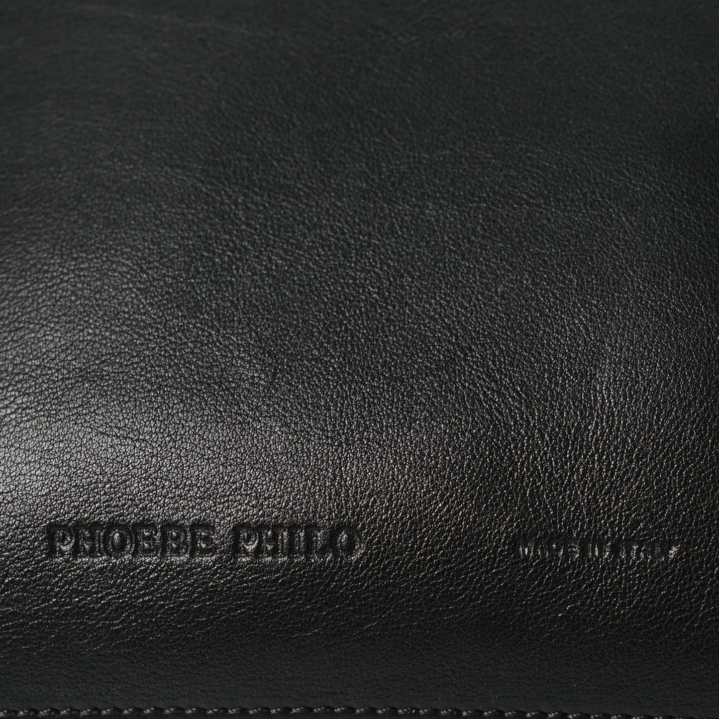 Calfskin Gig Pouch Bag Black