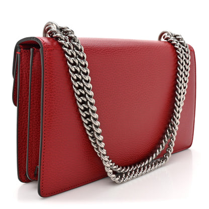Gucci Dollar Calfskin Swarovski Crystal Small Dionysus Shoulder Bag Hibiscus Red 3 of 19