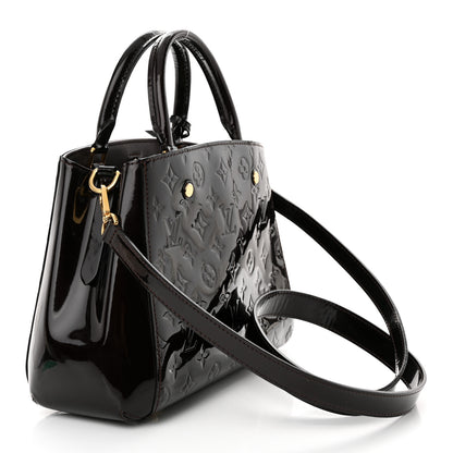 Louis Vuitton Vernis Montaigne BB Amarante 3 of 10