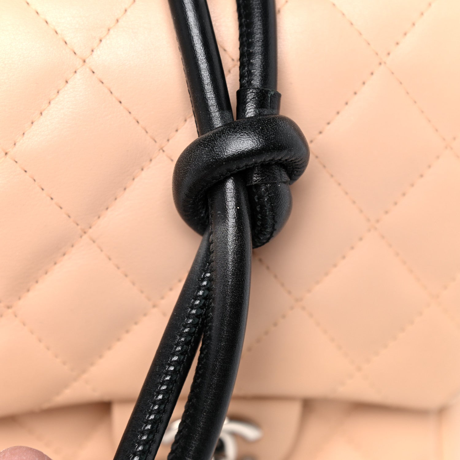 Chanel Calfskin Quilted Large Cambon Multipocket Reporter Beige Black 17 of 17