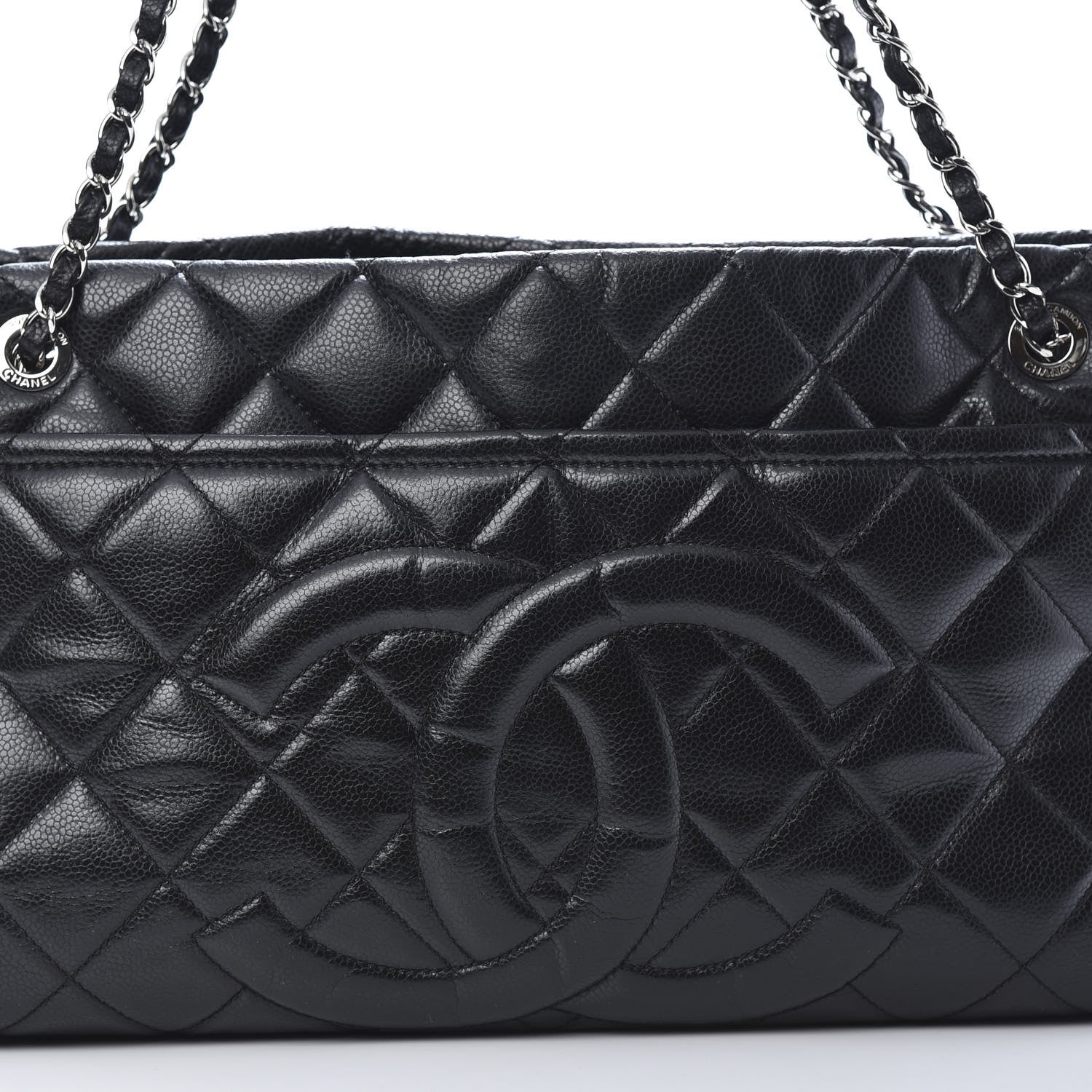 Chanel Caviar Quilted Timeless CC Soft Tote Black 8 of 11