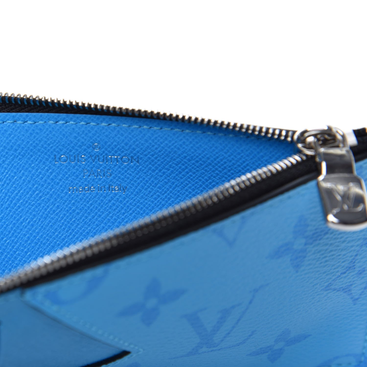 Louis Vuitton Taigarama Coin Card Holder Blue Lagoon 6 of 7
