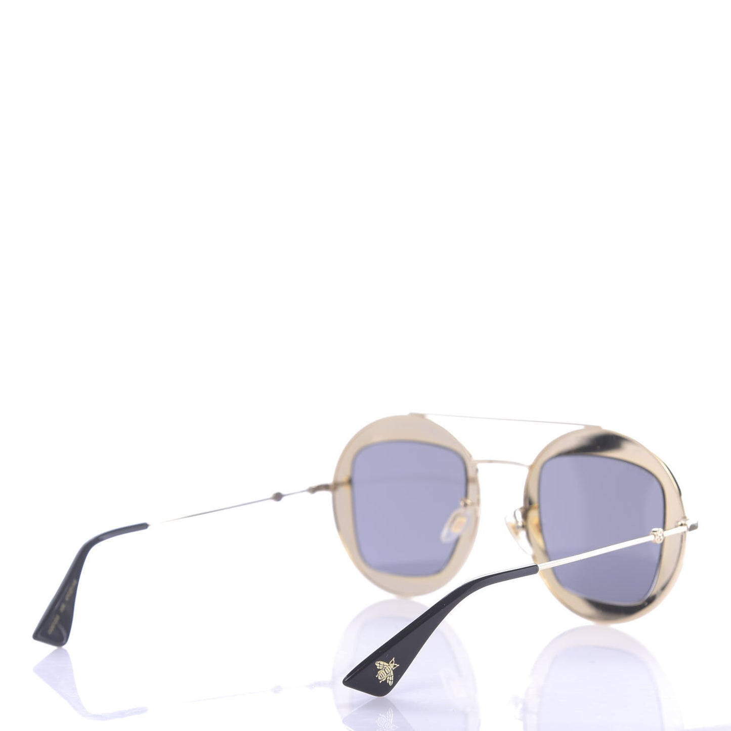 Round Frame Sylvie Web Sunglasses GG0105S Black
