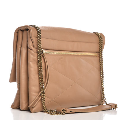 Lanvin Lambskin Quilted Medium Sugar Flap Shoulder Bag Sand 3 of 10