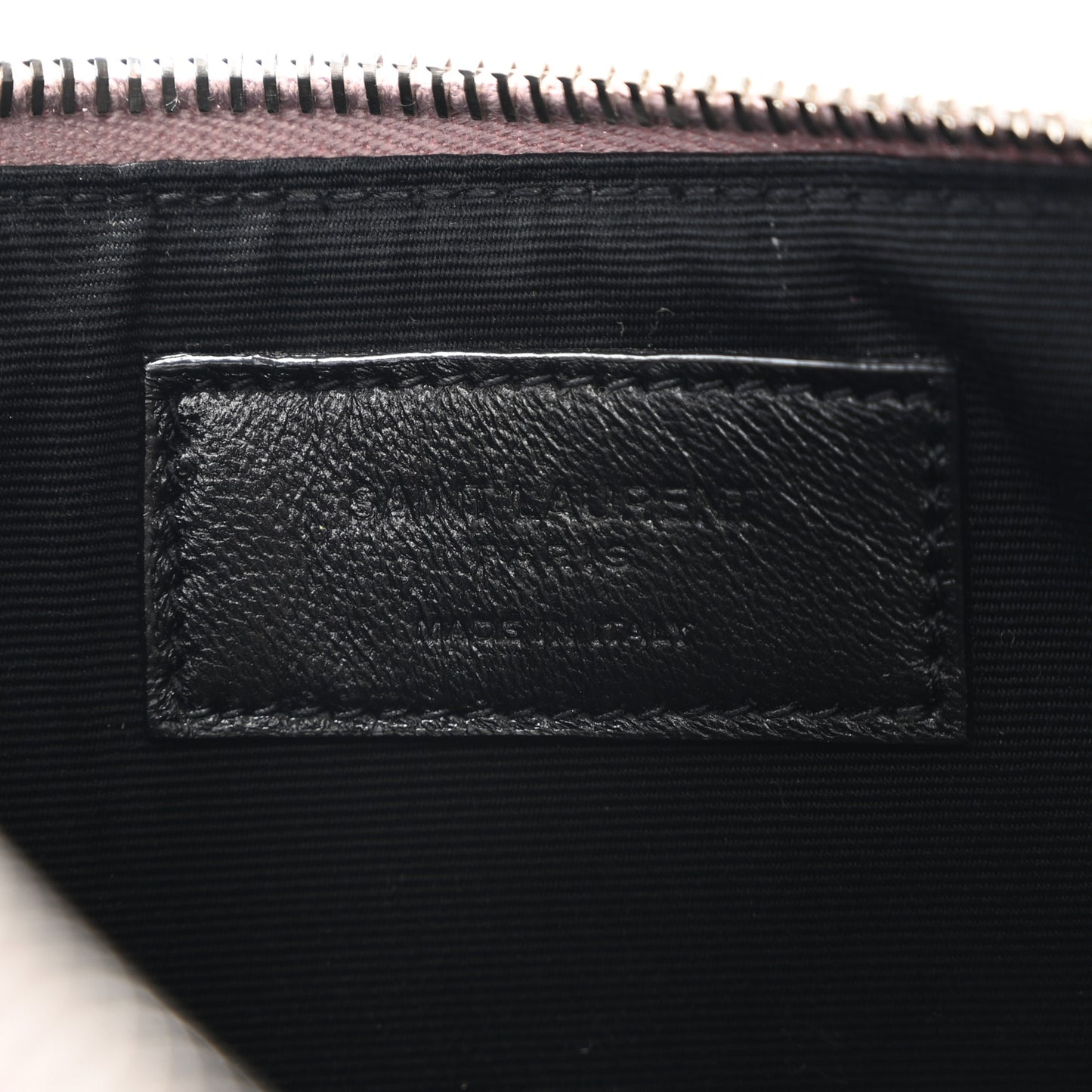 Snakeskin Zip Pouch Purple Multicolor
