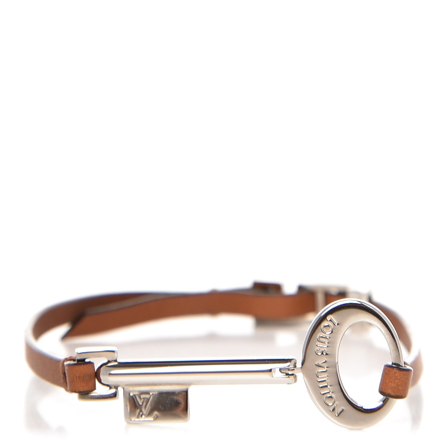 Louis Vuitton Leather Travel Key Bracelet Cognac 1 of 5