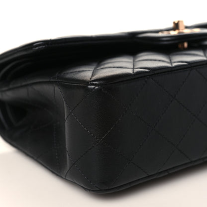 Chanel Lambskin Quilted Small Double Flap Black 7 of 8