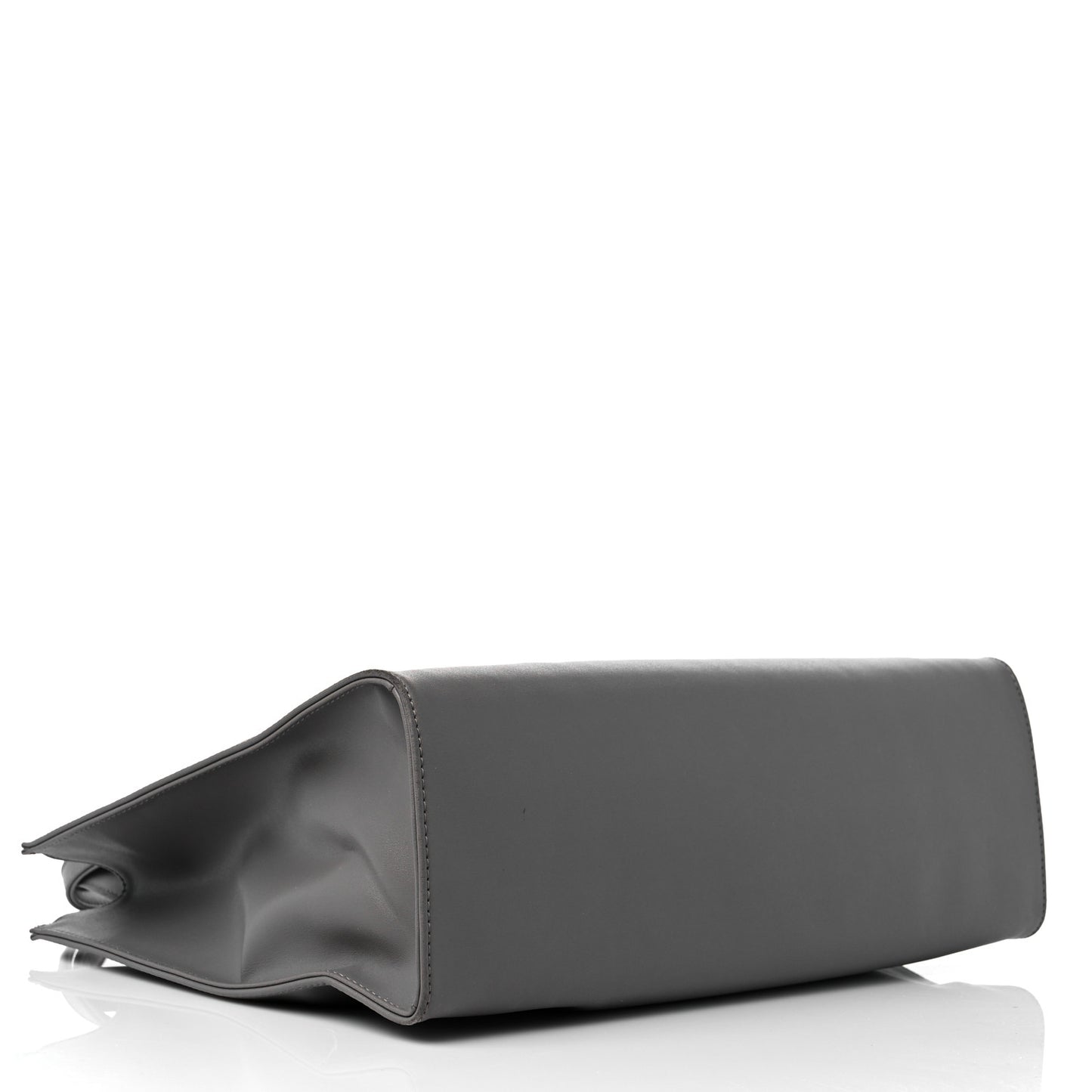 Vegan Leather Medium Shopping Bag Grey