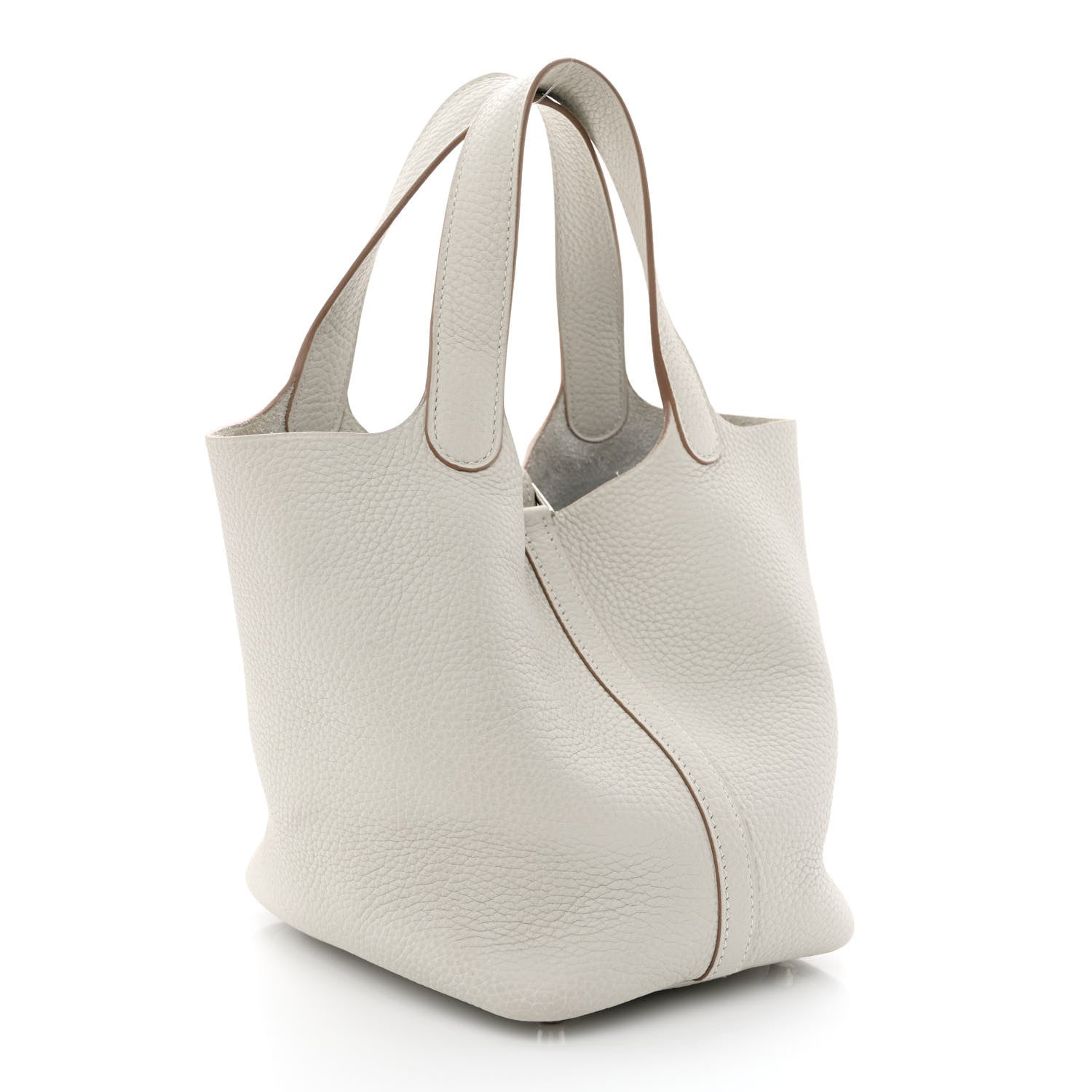 Hermes Taurillon Clemence Picotin Lock 18 PM Gris Perle 3 of 12
