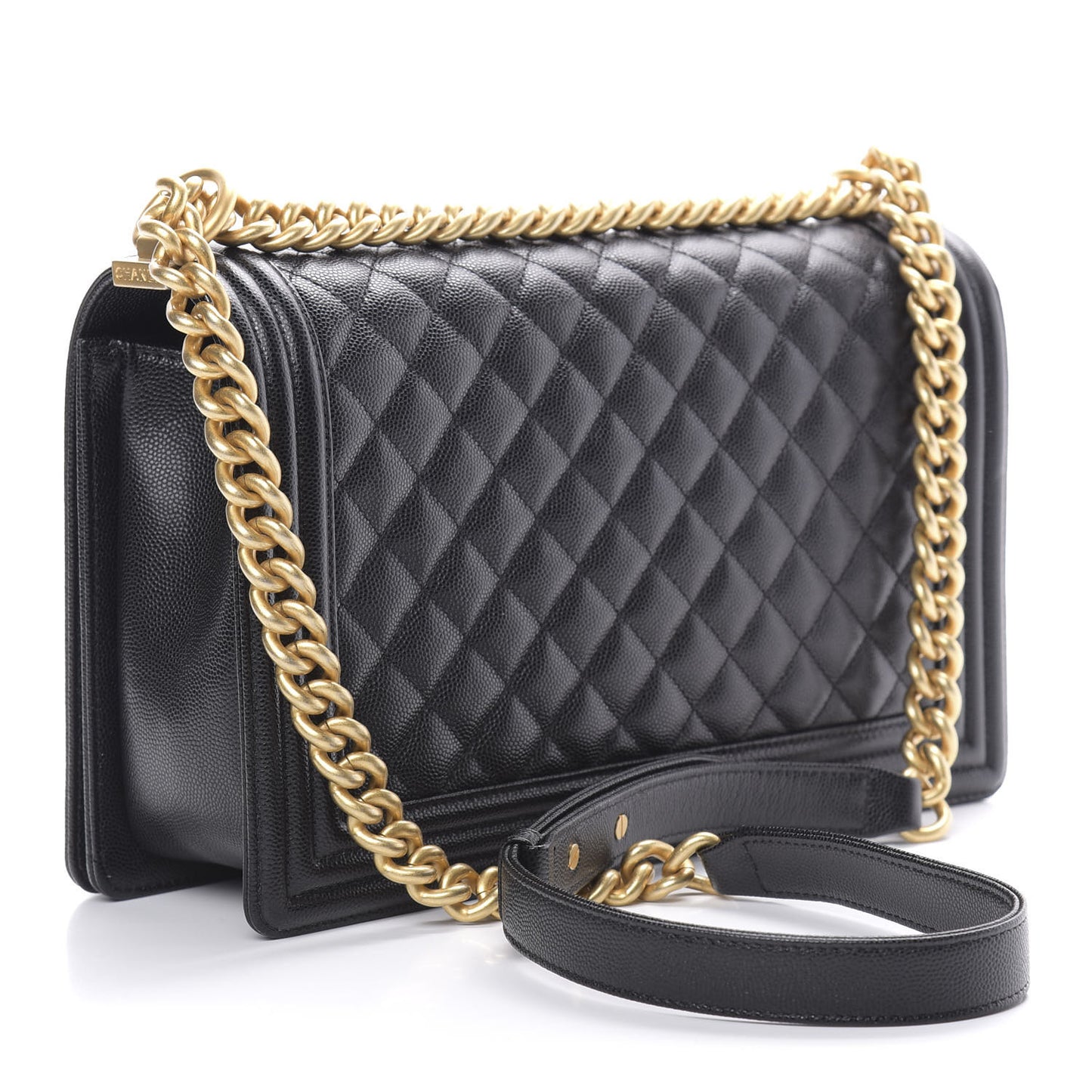 Caviar Quilted New Medium Boy Flap Black
