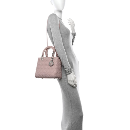 Christian Dior Lambskin Cannage Medium Lady Dior Light Pink 2 of 10