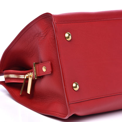 Saint Laurent Calfskin Medium Classic Y Cabas Red 6 of 10