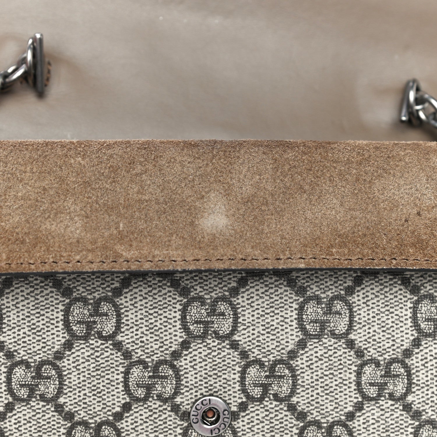 Gucci GG Supreme Monogram Super Mini Dionysus Shoulder Bag Taupe 13 of 15