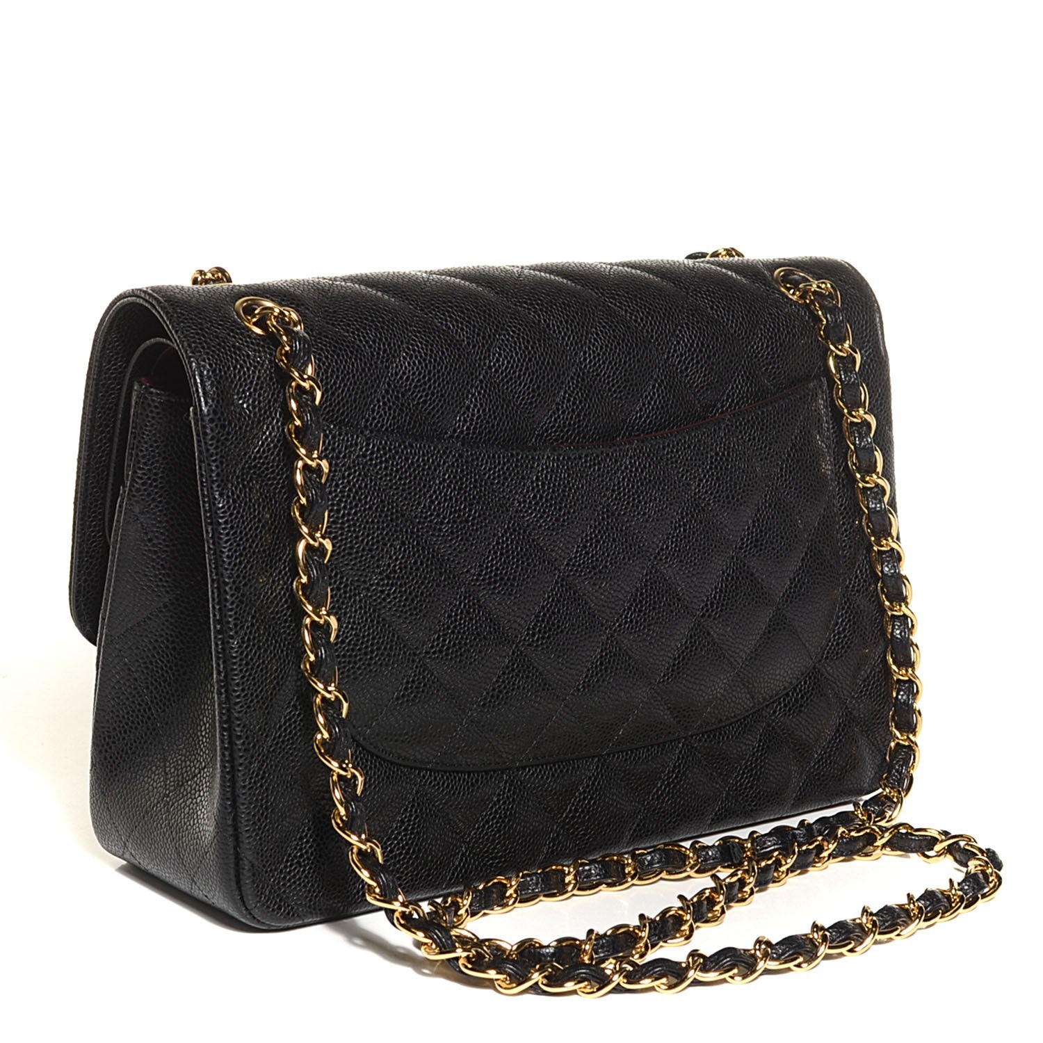 Chanel Caviar Quilted Jumbo Double Flap Black 3 of 9