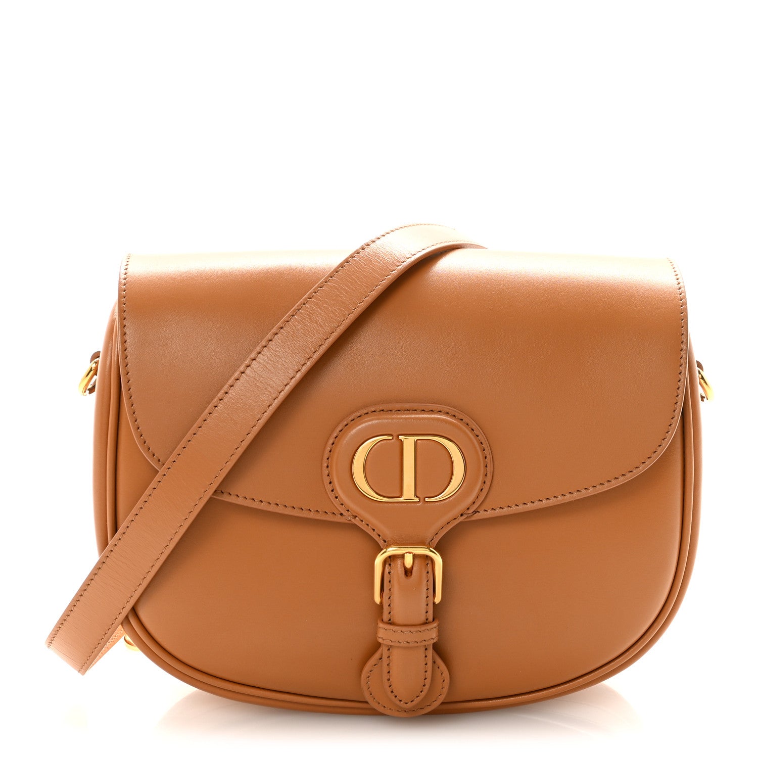Christian Dior Box Calfskin Medium Bobby Flap Camel 1 of 10