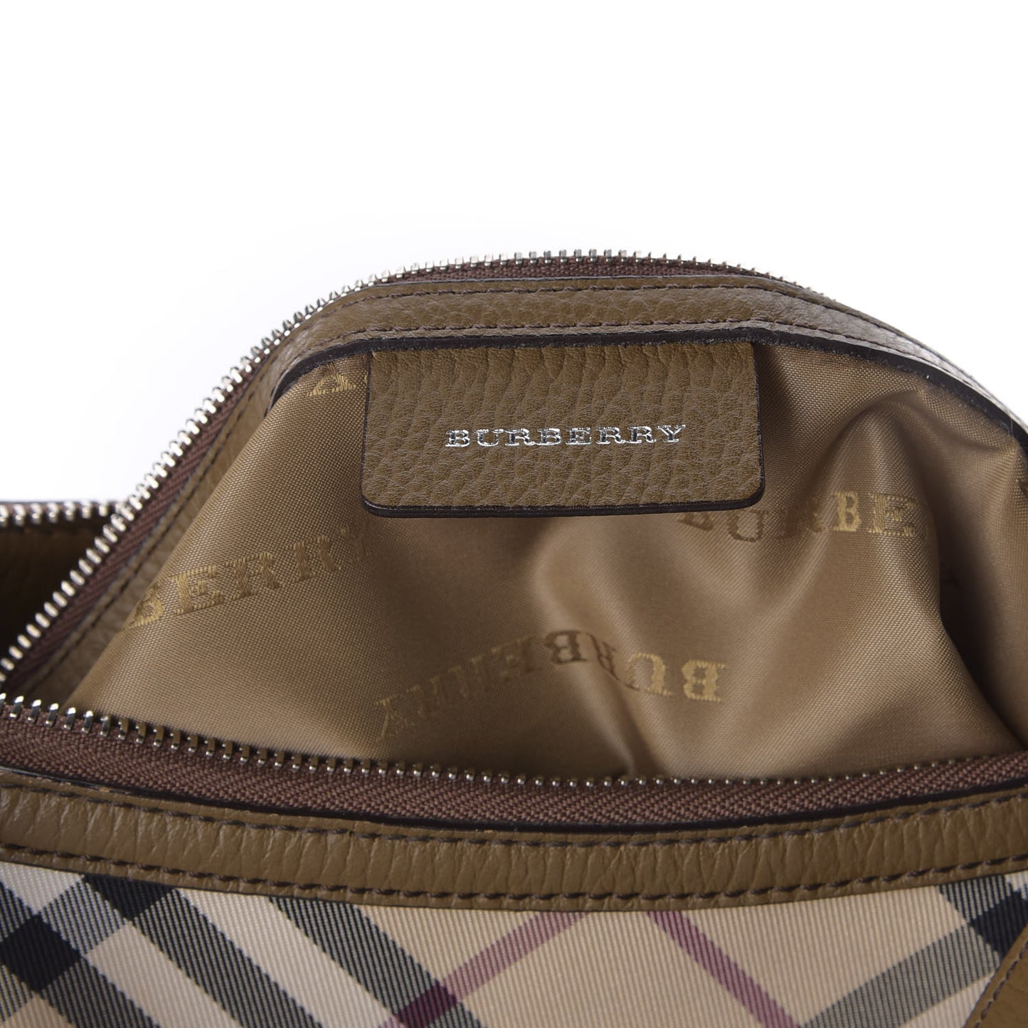 Canvas Nova Check Shoulder Bag Beige
