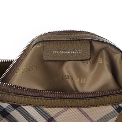 Burberry Canvas Nova Check Shoulder Bag Beige 7 of 8