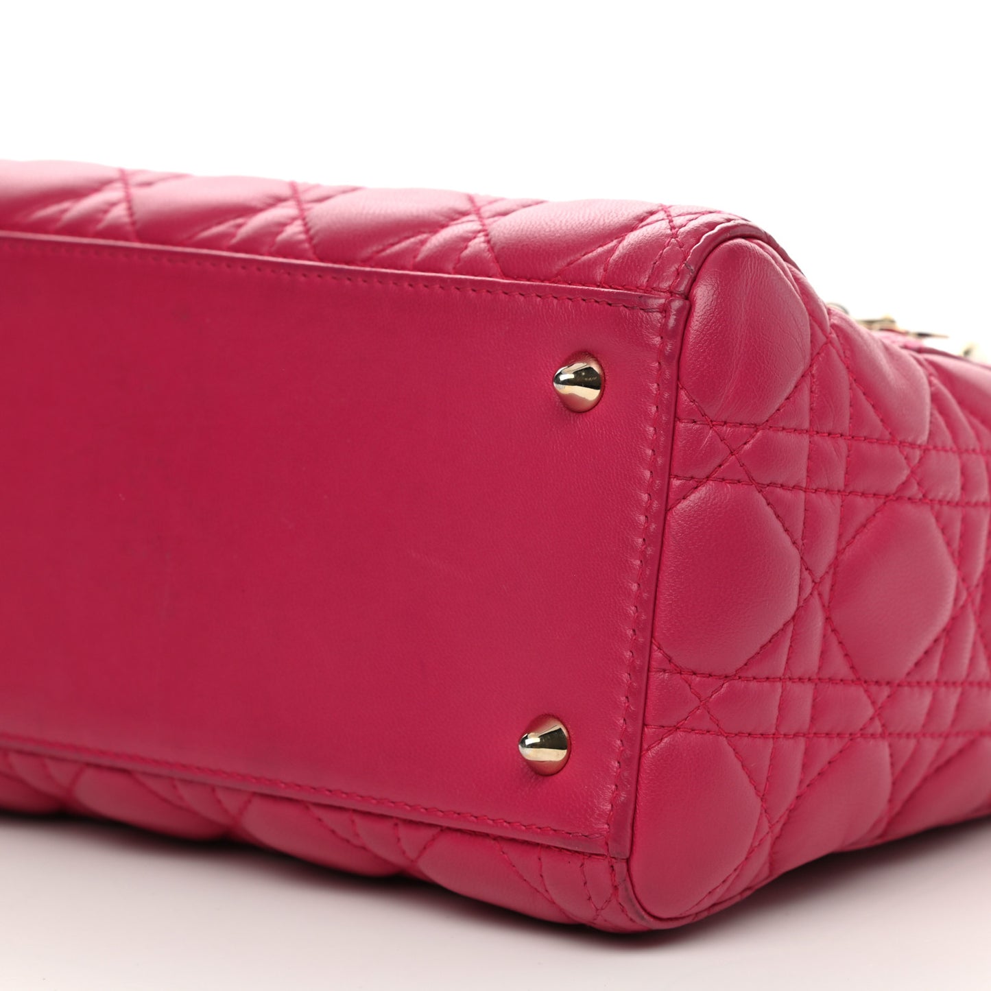 Lambskin Cannage Medium Lady Dior Pink